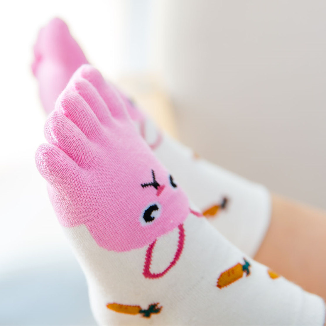 Baby Food Dogs - 5 Pairs Children Cartoon Socks Cute