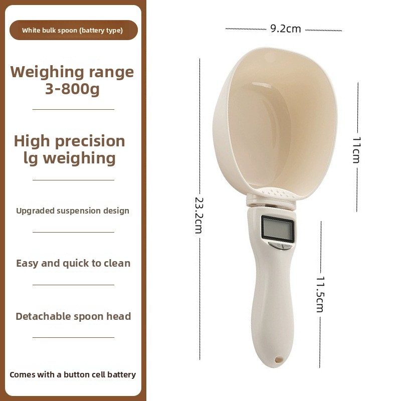 Self Feed Spoon - Pet Food Scale LCD Digital Electronic