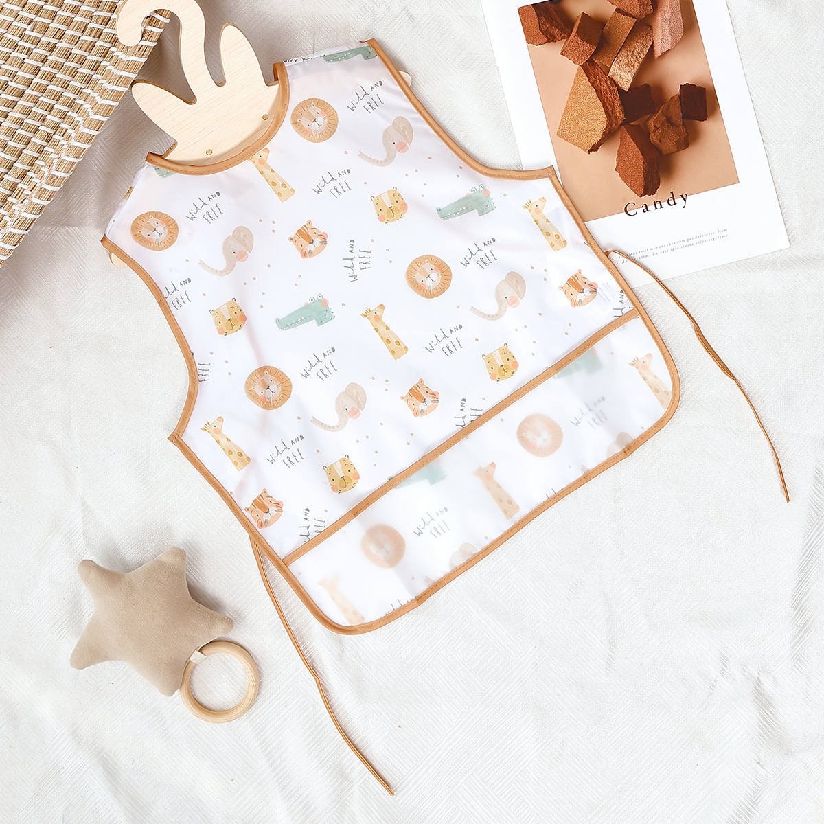 Baby Food Apron - Happyflute Baby Bib 1Pc Polyester Waterproof
