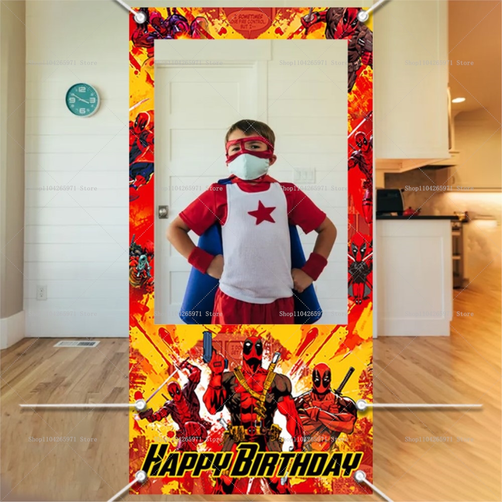 Baby Food Hero - Classic Marvel Deadpool Super Hero Photo
