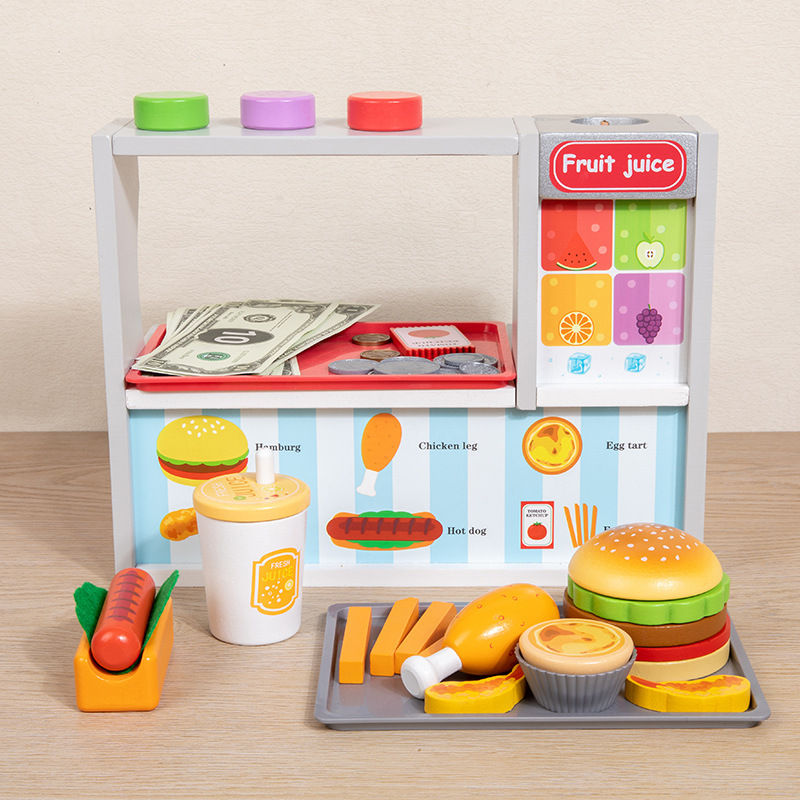 Baby Food Restaurant - Children Toy Puzzle Wooden Kitchen Toys