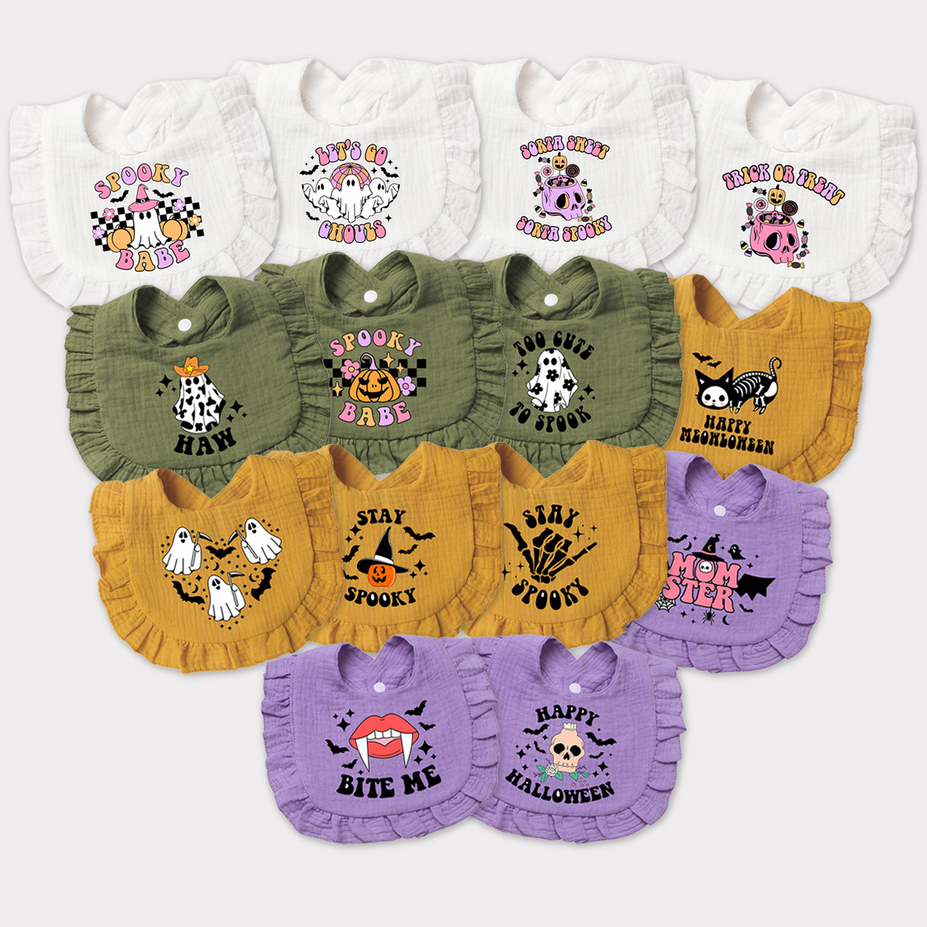 Baby Puree Pouch - Halloween Pure Cotton Baby Drool Bag