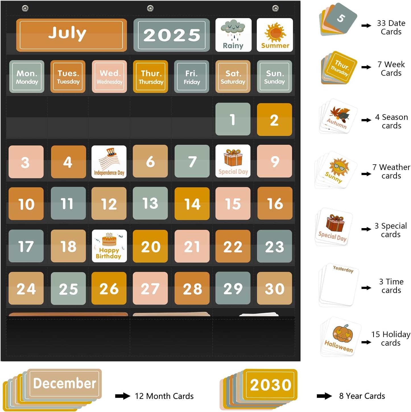 Large Boho Calendar Pocket Cha - Baby Food Chart 리뷰 및 가격