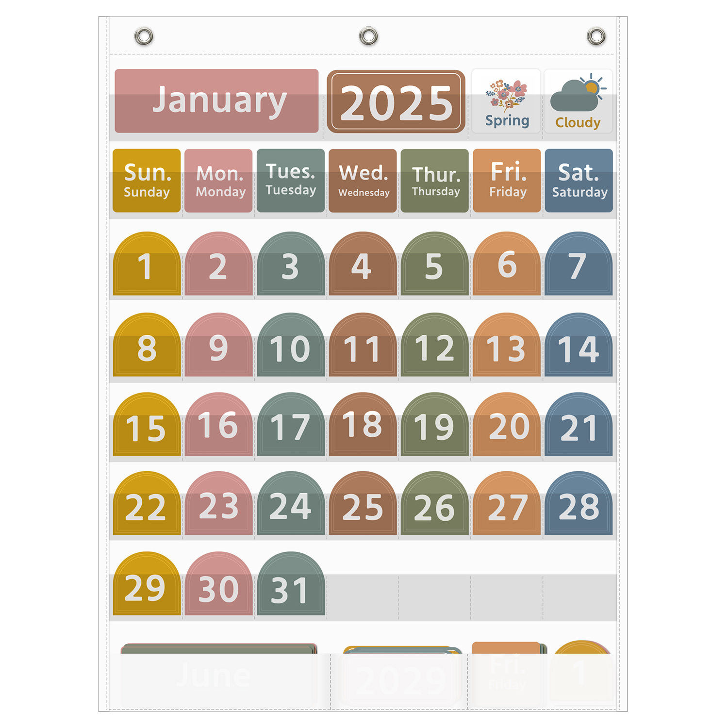 Large Classroom Calendar Pocke - Baby Food Chart 리뷰 및 가격