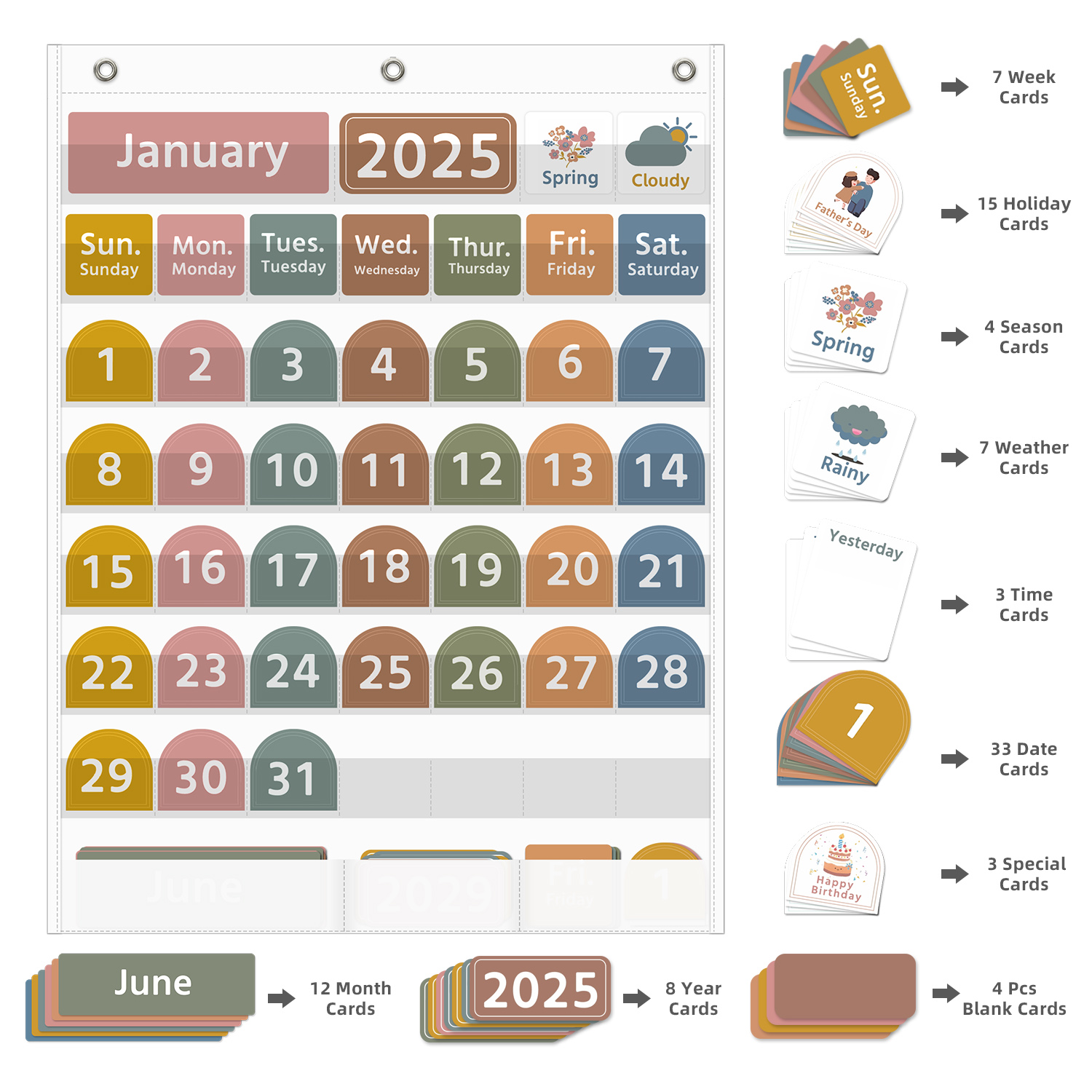 Large Classroom Calendar Pocke - Baby Food Chart 리뷰 및 가격