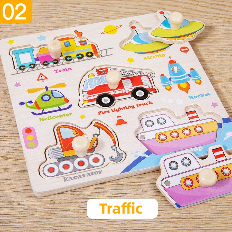 Montessori Wooden Puzzles Toys - Baby Food Eat 리뷰 및 가격