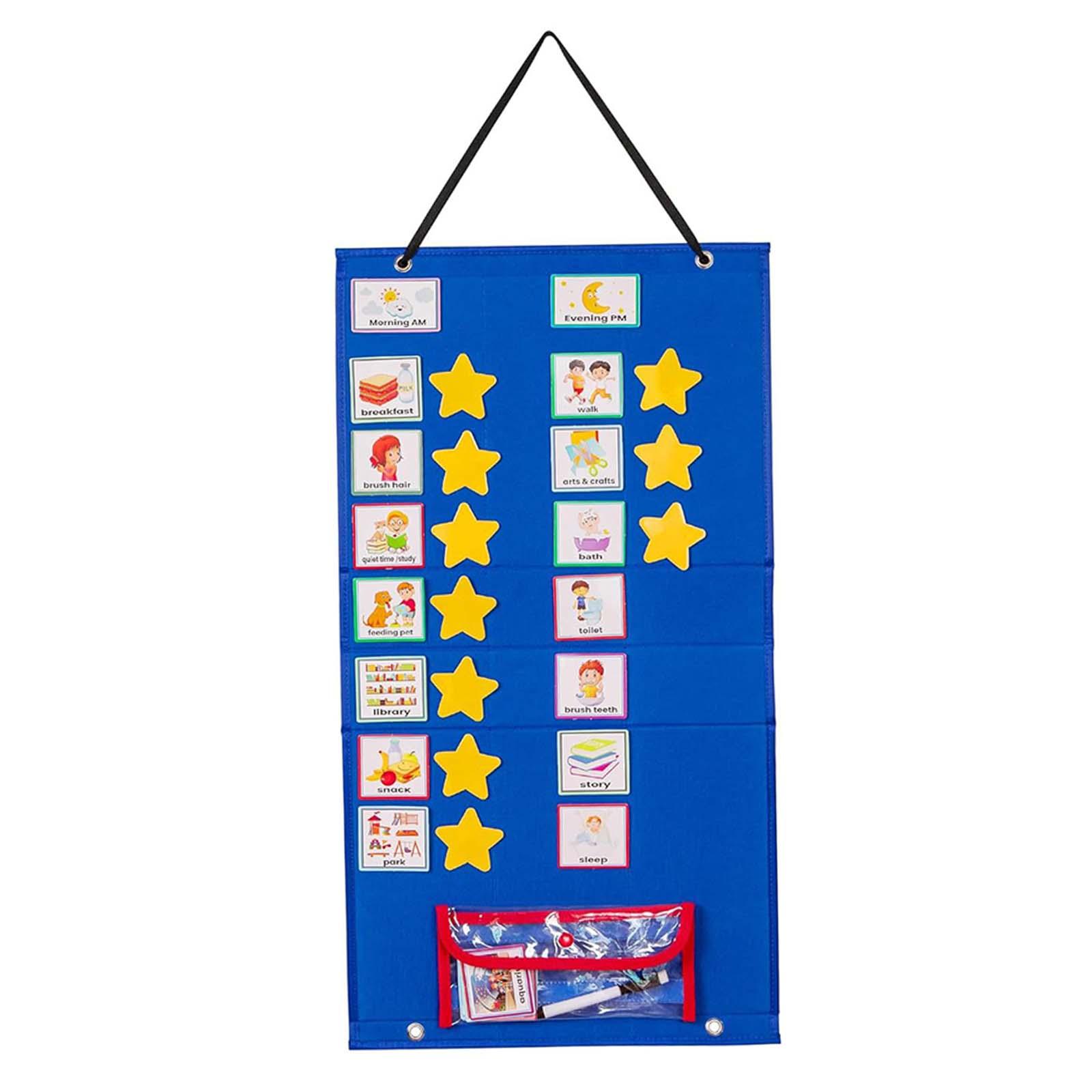 Kids Visual Schedule Calendar  - Baby Food Chart 리뷰 및 가격