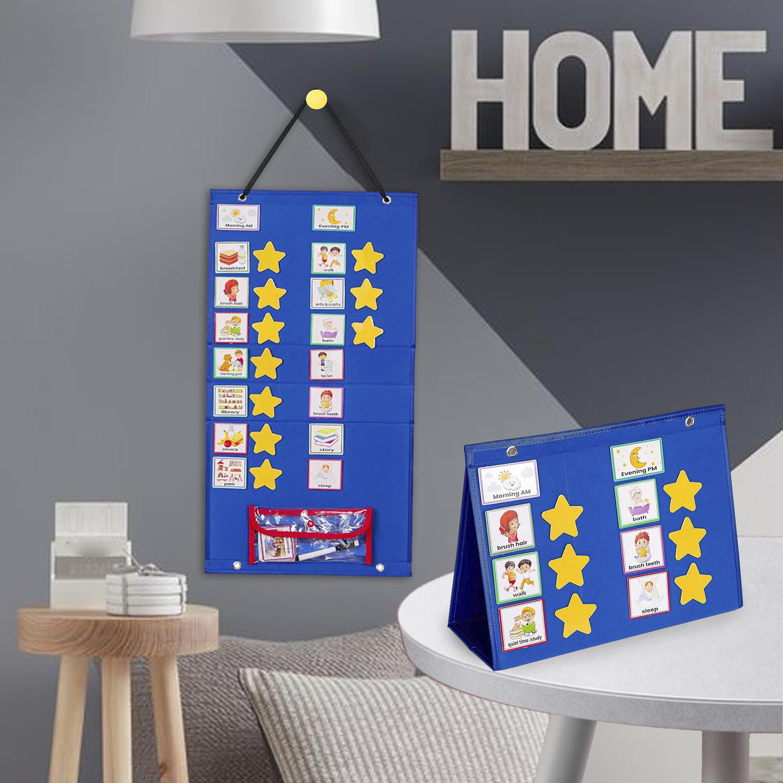 Kids Visual Schedule Calendar  - Baby Food Chart 리뷰 및 가격