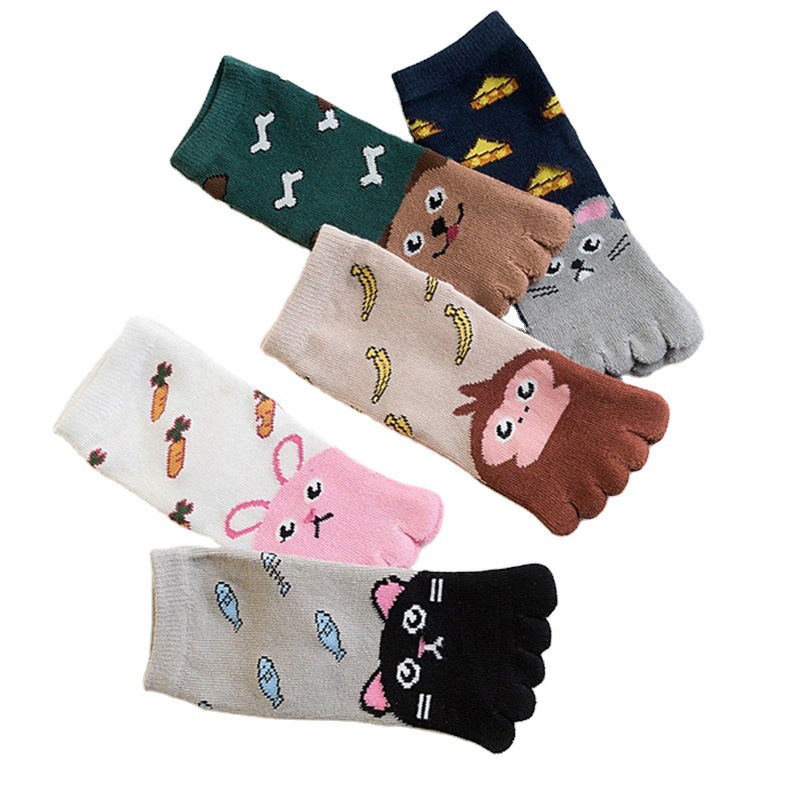 5 Pairs Children Cartoon Socks - Baby Food Dogs 리뷰 및 가격