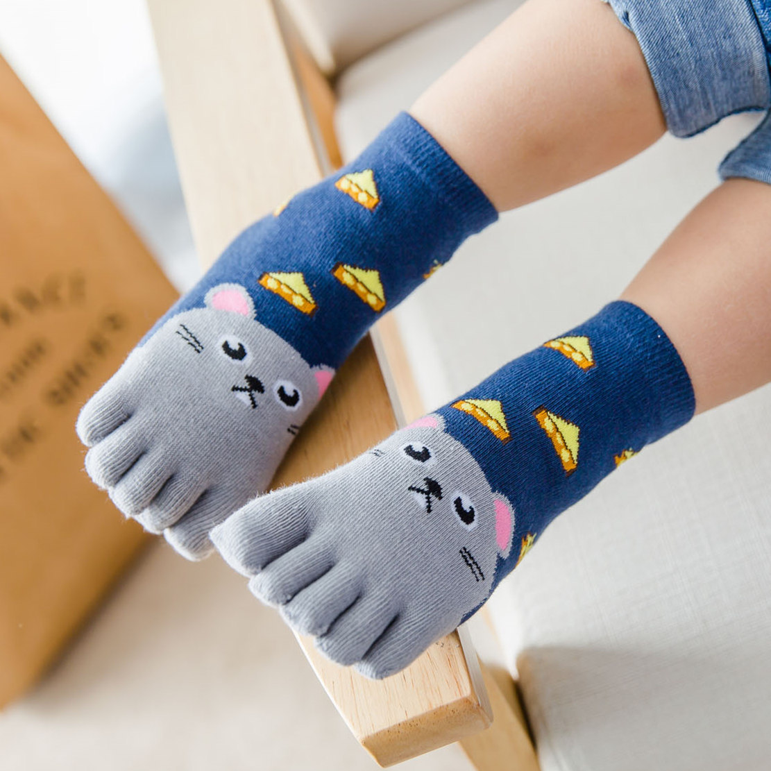 5 Pairs Children Cartoon Socks - Baby Food Dogs 리뷰 및 가격
