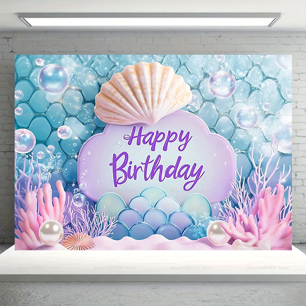 Mermaid Party Backdrops Childr - Baby Food Plan 리뷰 및 가격