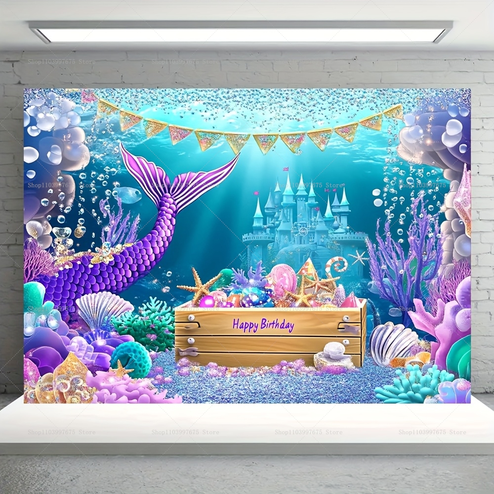 Mermaid Party Backdrops Childr - Baby Food Plan 리뷰 및 가격