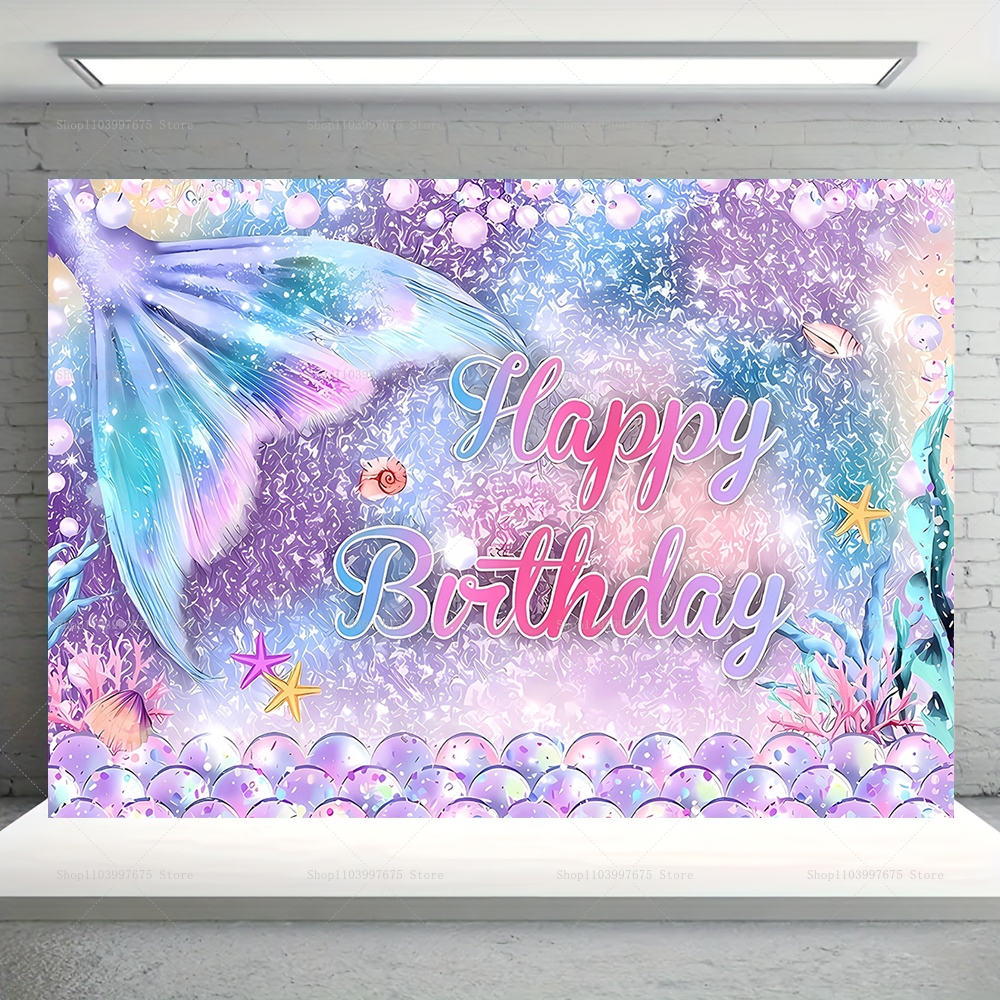 Mermaid Party Backdrops Childr - Baby Food Plan 리뷰 및 가격