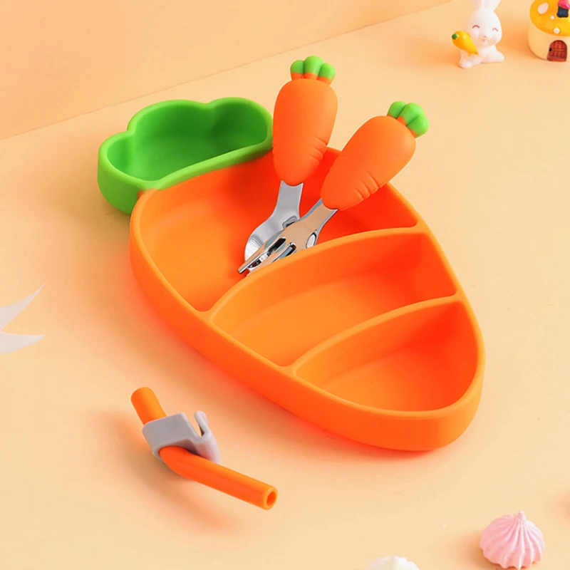Children Carrot Silicone Table - Self Feed Spoon 리뷰 및 가격