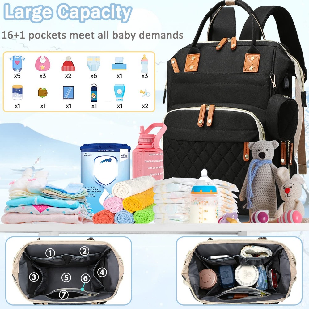 Multifunctional Diaper Bag Bac - Baby Puree Pouch 리뷰 및 가격