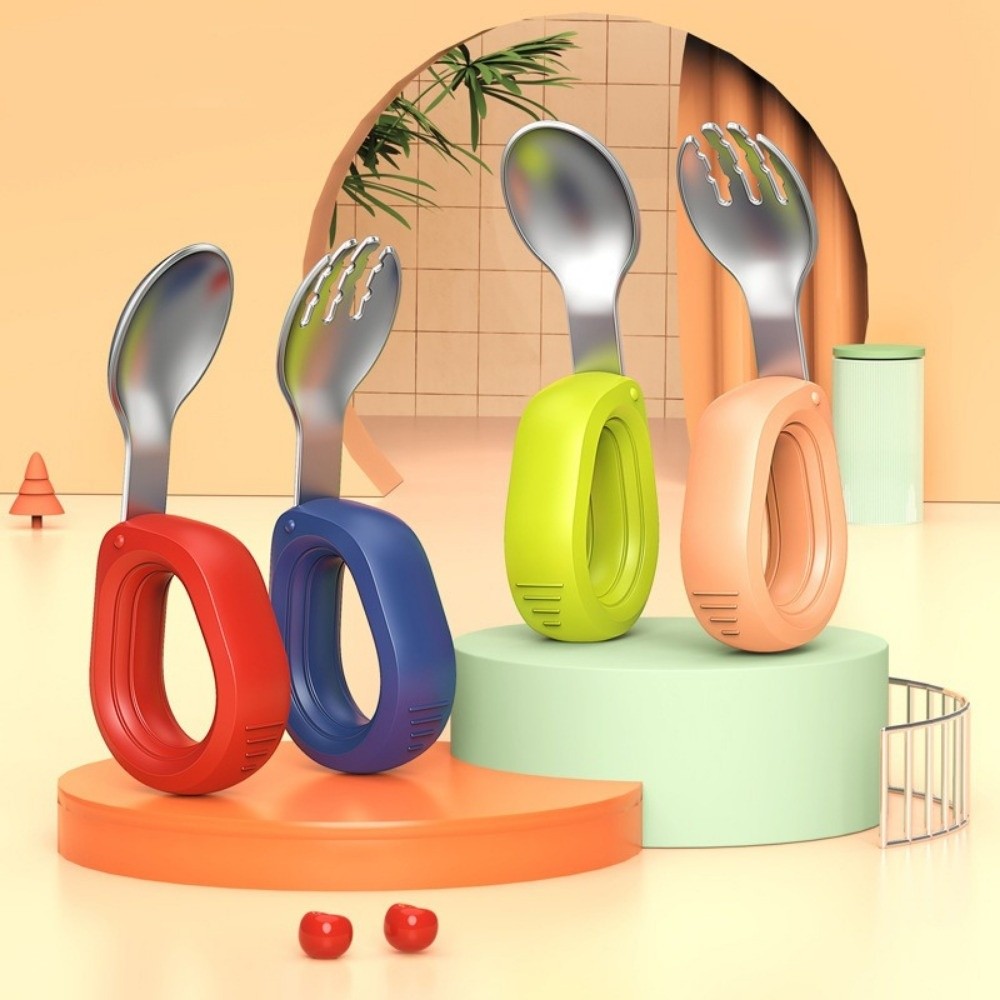 Silicone Handle Baby Silicone  - Self Feed Spoon 리뷰 및 가격