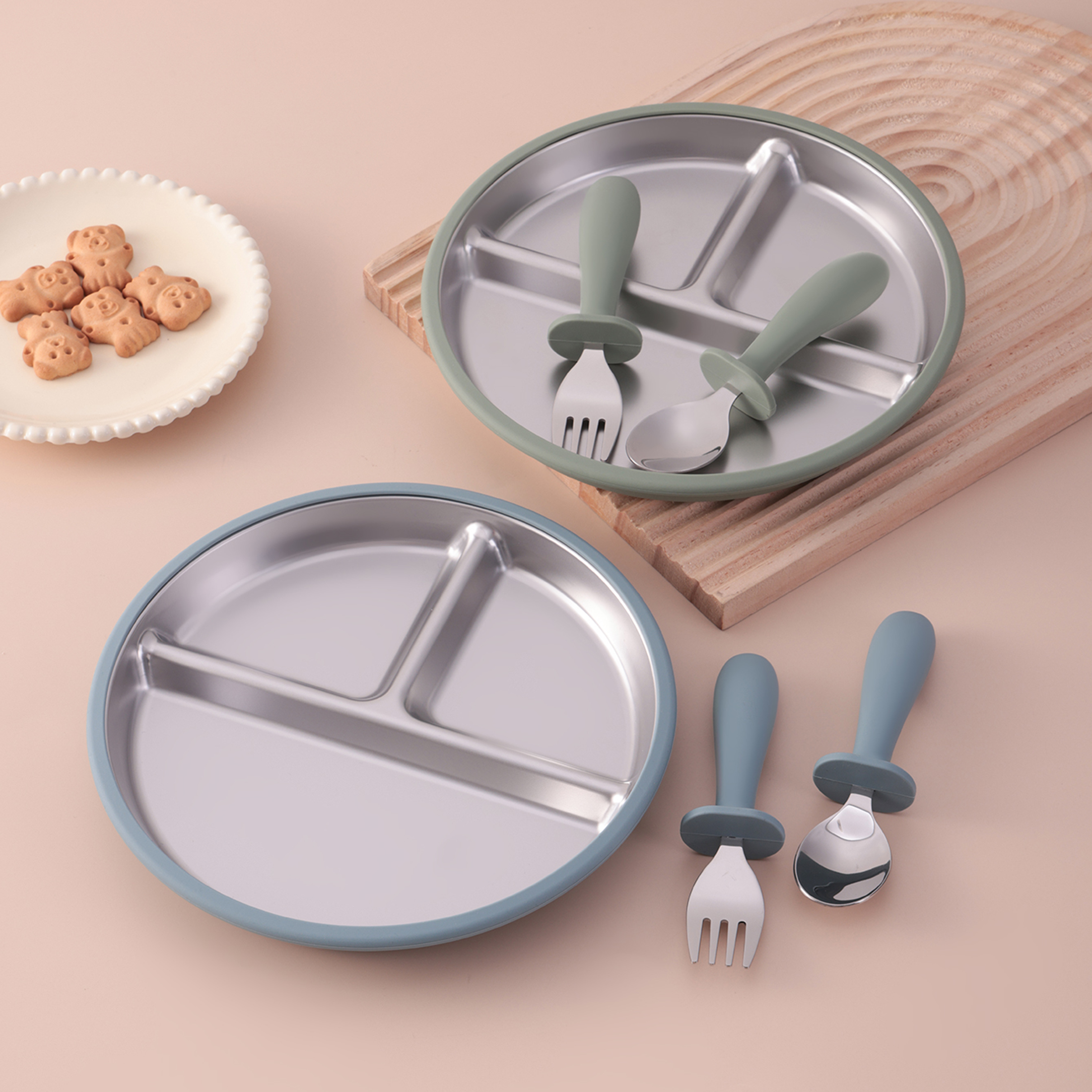 3PCS Silicone Stainless Steel  - Self Feed Spoon 리뷰 및 가격
