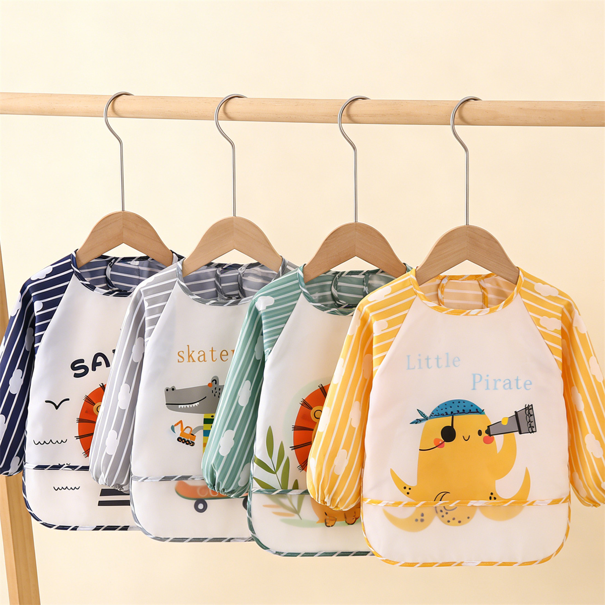 2pcs Waterproof Full Sleeve Ba - Baby Food Eat 리뷰 및 가격