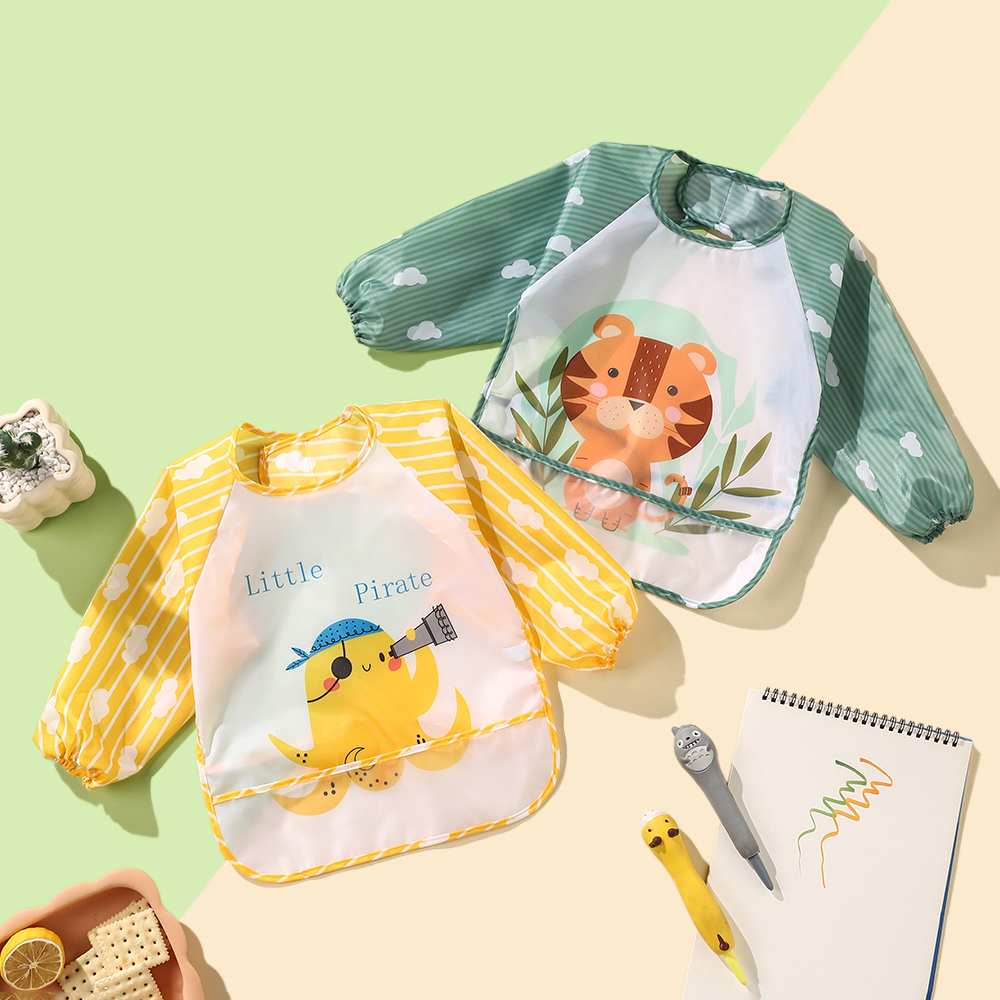 2pcs Waterproof Full Sleeve Ba - Baby Food Eat 리뷰 및 가격