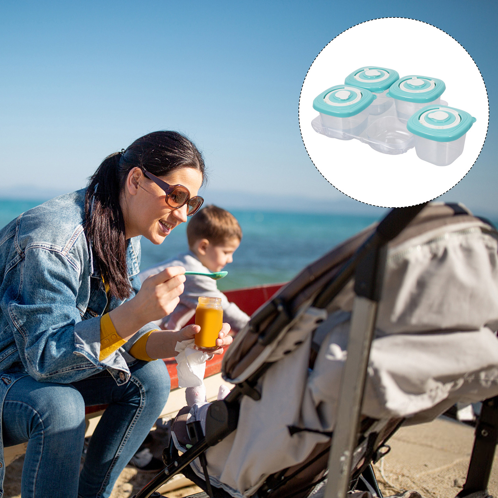 4Pcs Baby Food Storage Boxes H - Baby Food Quality 리뷰 및 가격