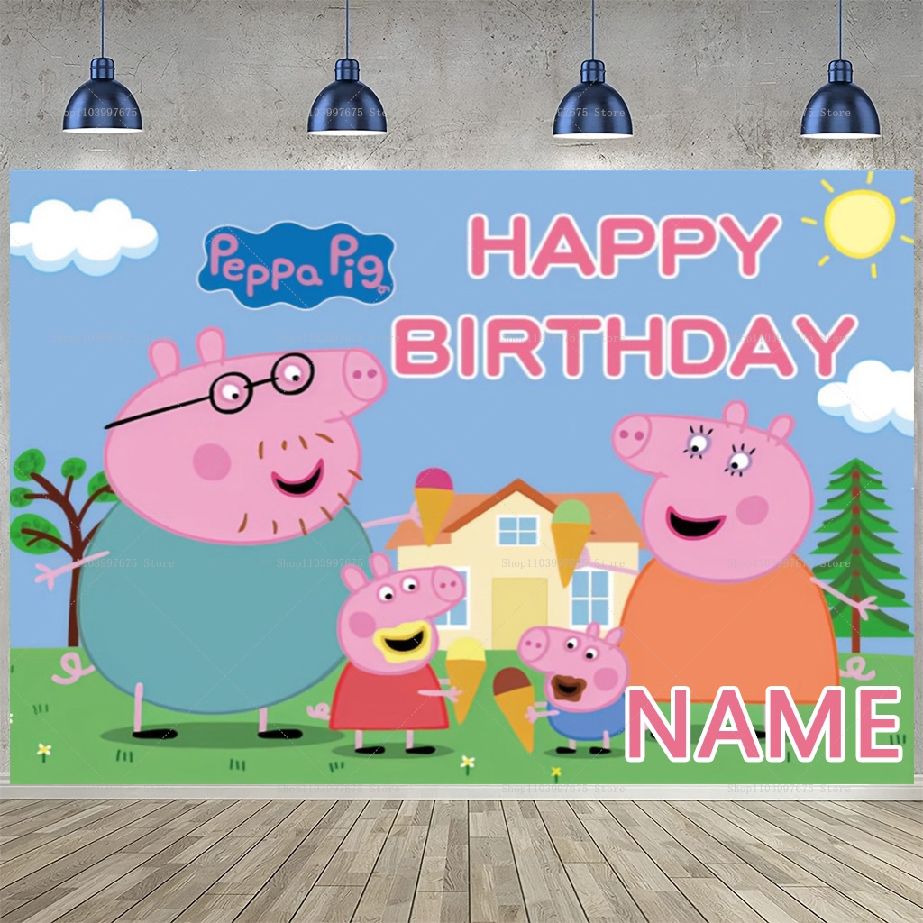 Custom Name Cartoon Peppa Pig  - Baby Food Plan 리뷰 및 가격