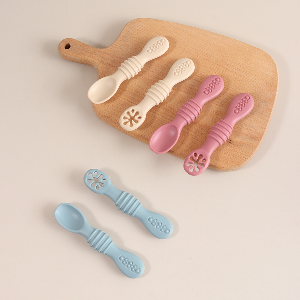 2PCS Silicone Baby Feeding Spo - Self Feed Spoon 리뷰 및 가격