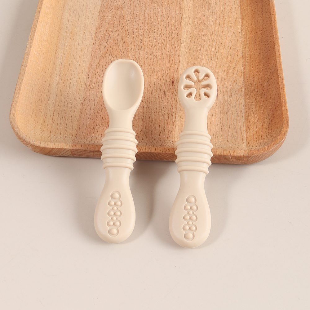 2PCS Silicone Baby Feeding Spo - Self Feed Spoon 리뷰 및 가격