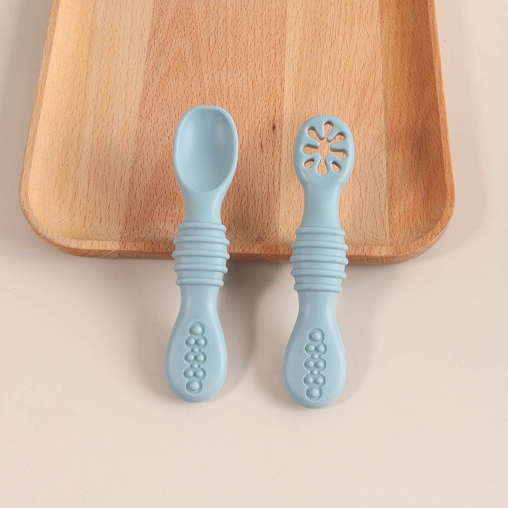 2PCS Silicone Baby Feeding Spo - Self Feed Spoon 리뷰 및 가격