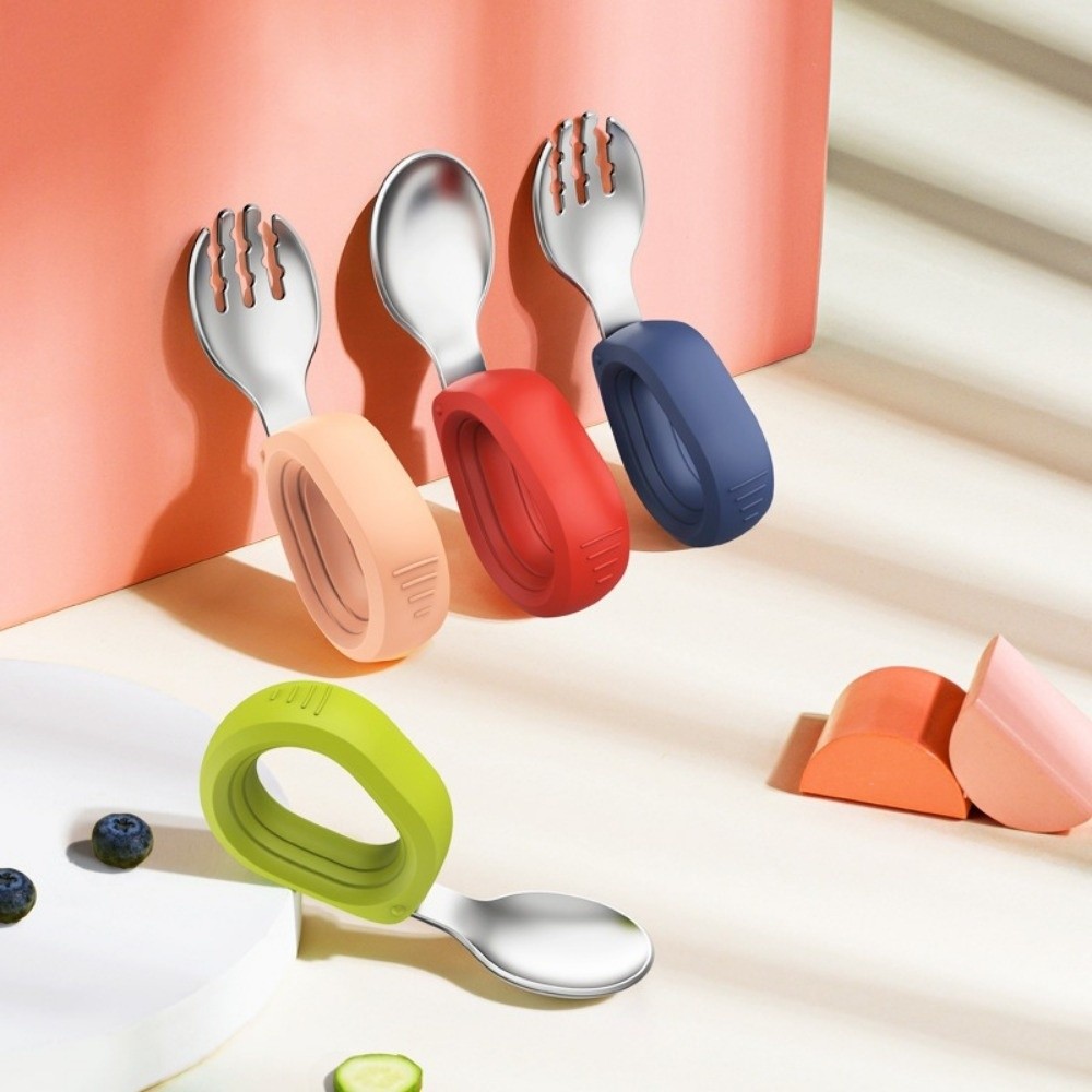 Silicone Handle Baby Silicone  - Self Feed Spoon 리뷰 및 가격