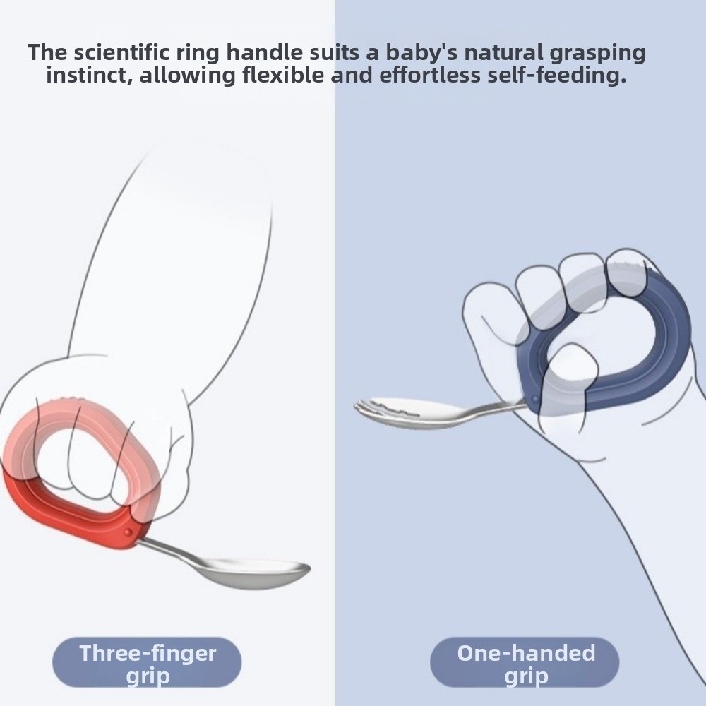 Silicone Handle Baby Silicone  - Self Feed Spoon 리뷰 및 가격