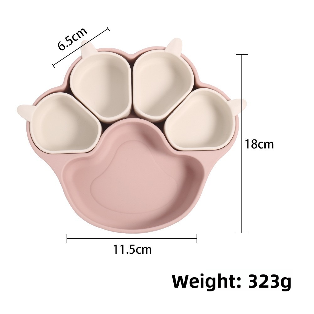 Baby Bear Paw Silicone Plate w - Baby Food Chart 리뷰 및 가격