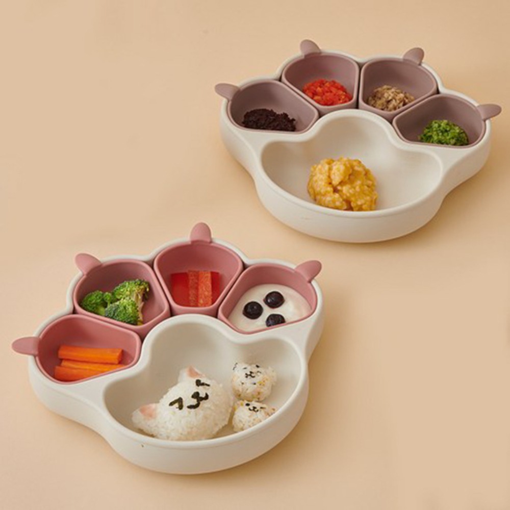 Baby Bear Paw Silicone Plate w - Baby Food Chart 리뷰 및 가격