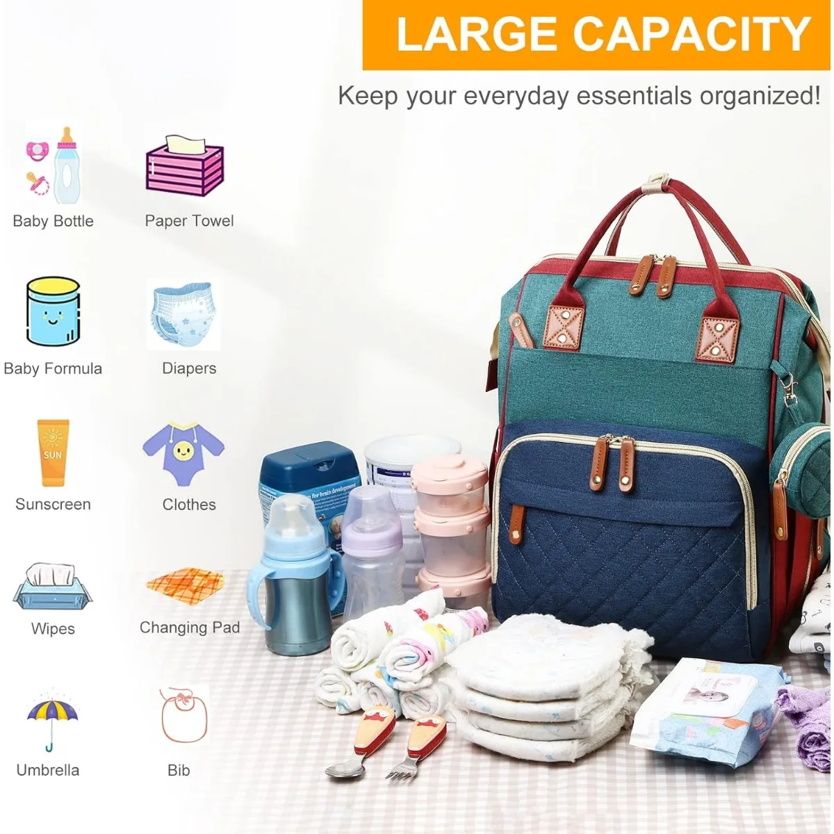 Diaper Bag with Changing Stati - Baby Puree Pouch 리뷰 및 가격