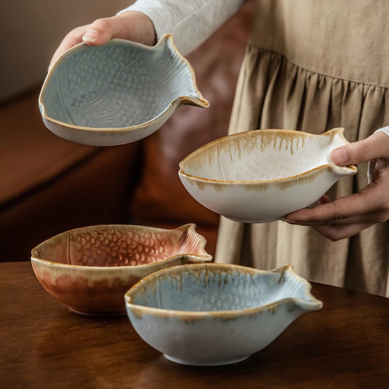 Creative Fish Shape Ceramic Bo - Baby Food Restaurant 리뷰 및 가격