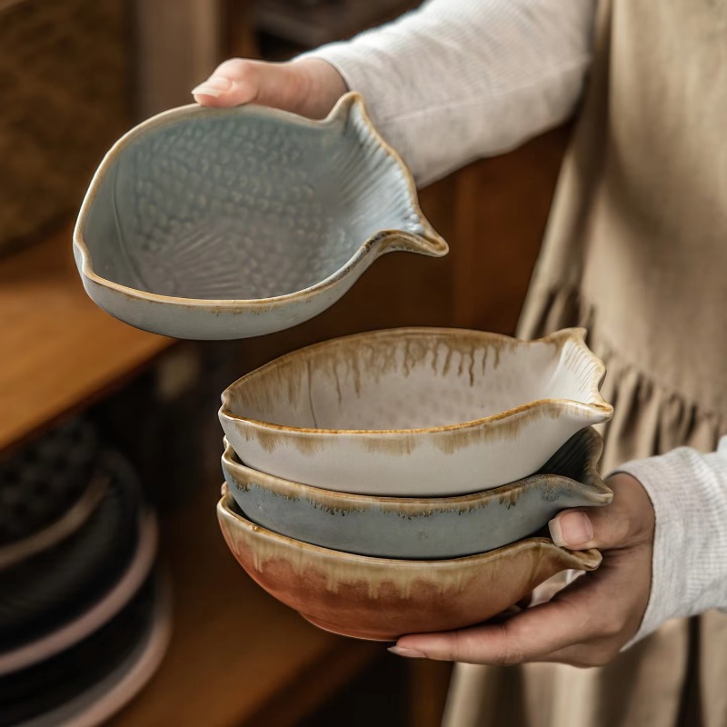 Creative Fish Shape Ceramic Bo - Baby Food Restaurant 리뷰 및 가격