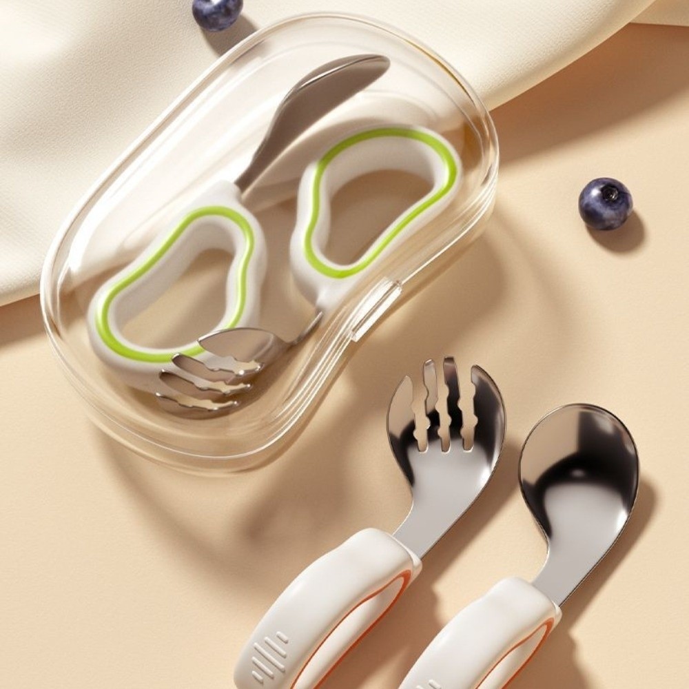 Silicone Baby Fork and Spoon S - Self Feed Spoon 리뷰 및 가격