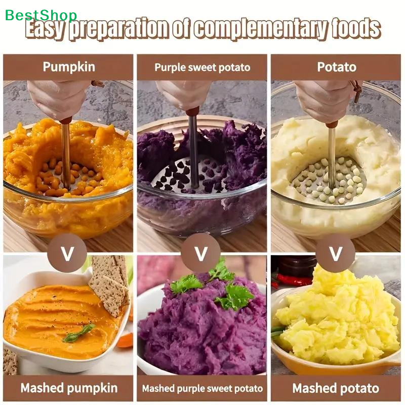 〔R〕Stainless Steel Potato Mash - Baby Food Vegetable 리뷰 및 가격