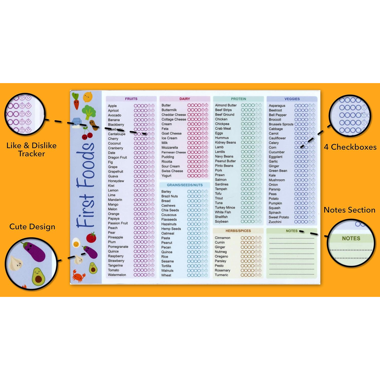 Baby First Foods Tracker, High - Baby Food Quality 리뷰 및 가격