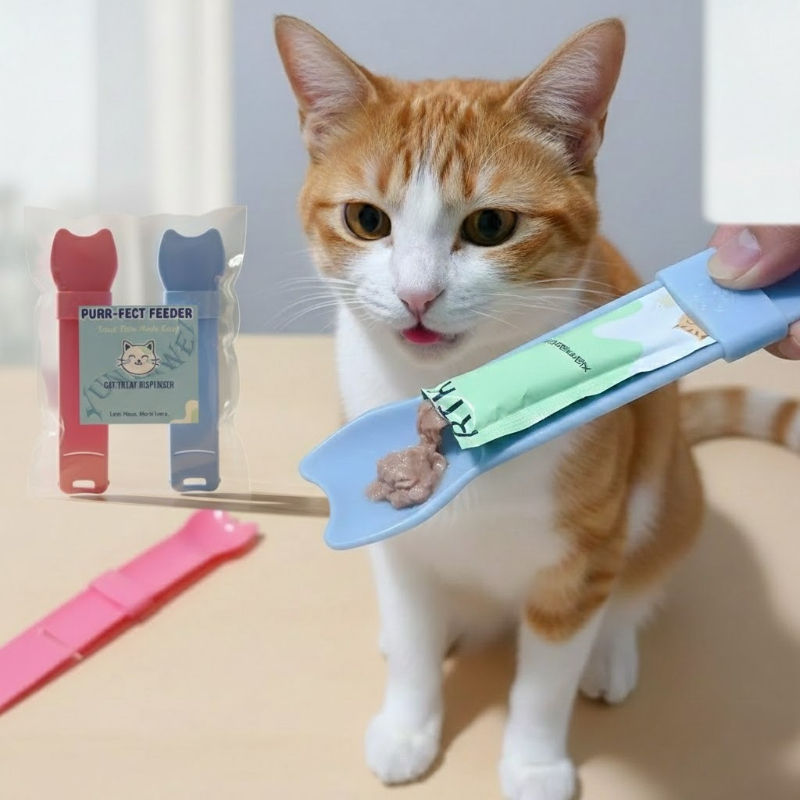 Cat Strip Squeeze Spoon for Li - Self Feed Spoon 리뷰 및 가격