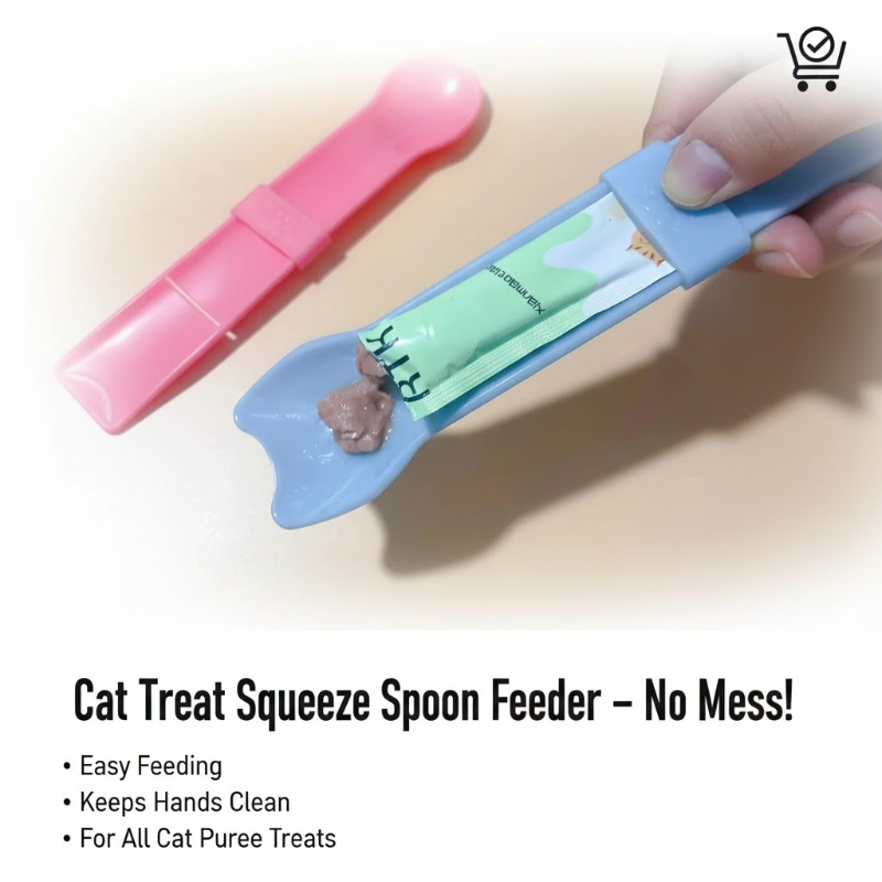 Cat Strip Squeeze Spoon for Li - Self Feed Spoon 리뷰 및 가격