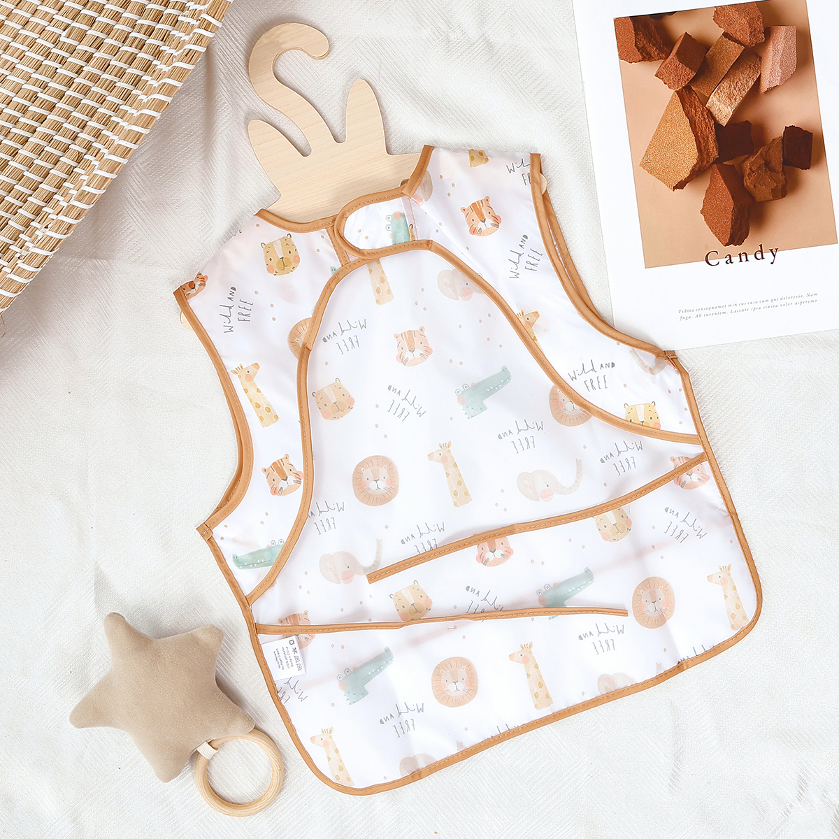 Happyflute Baby Bib 1Pc Polyes - Baby Food Apron 리뷰 및 가격