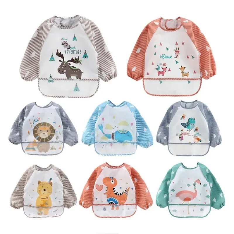 For1-3Year Baby Long Sleeve Sc - Baby Food Apron 리뷰 및 가격