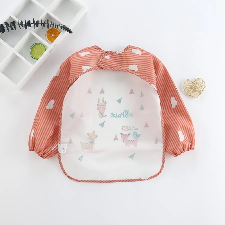 For1-3Year Baby Long Sleeve Sc - Baby Food Apron 리뷰 및 가격