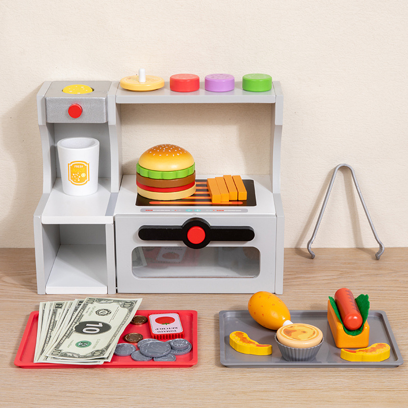 Children Toy Puzzle Wooden Kit - Baby Food Restaurant 리뷰 및 가격