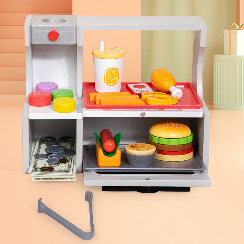 Children Toy Puzzle Wooden Kit - Baby Food Restaurant 리뷰 및 가격