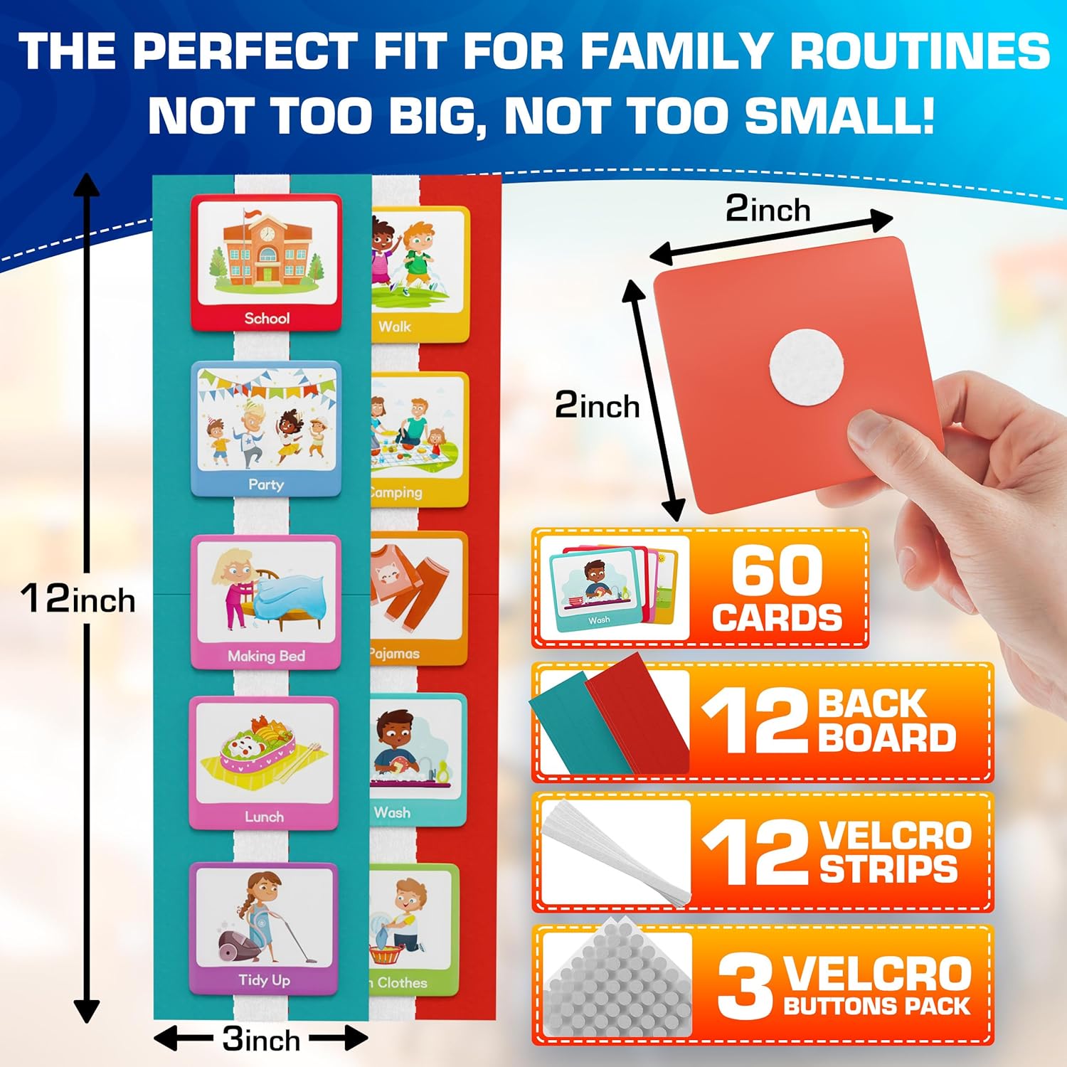 60 Pcs Visual Schedule Visual  - Baby Food Chart 리뷰 및 가격