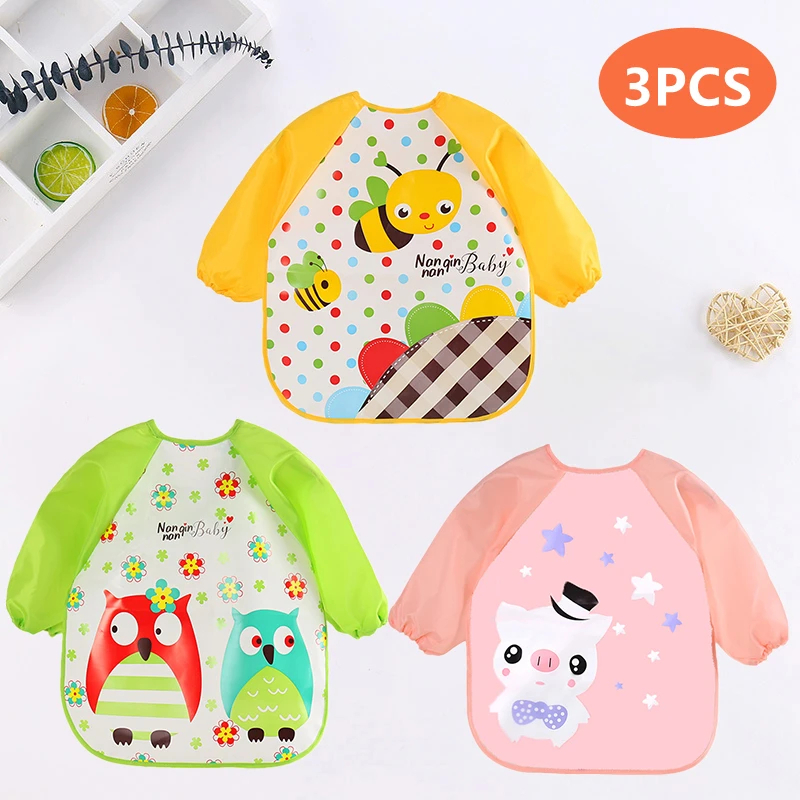 Baby Bibs Cute Colorful Cartoo - Baby Food Apron 리뷰 및 가격
