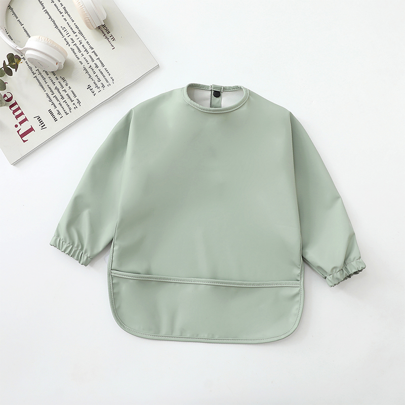 Baby Bibs Burp Cloth Solid Col - Baby Food Apron 리뷰 및 가격