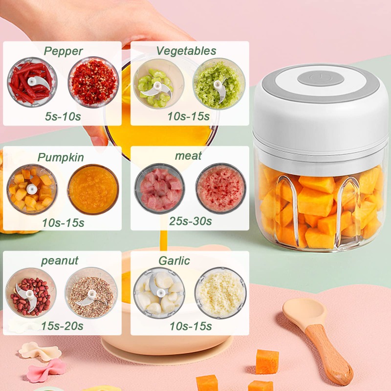 250ML Electric Garlic Grinder  - Baby Food Vegetable 리뷰 및 가격