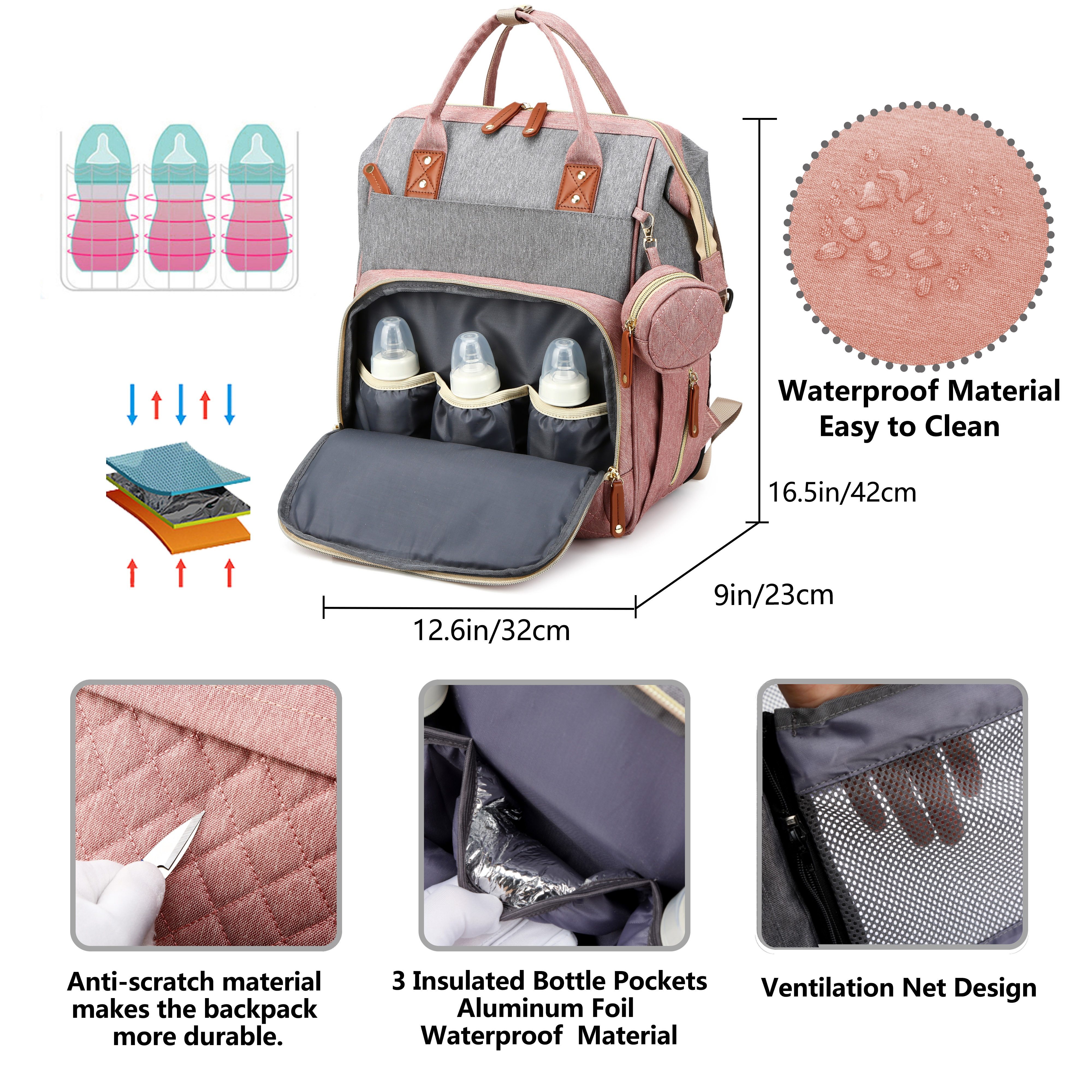 Baby Diaper Bag Backpack, Baby - Baby Puree Pouch 리뷰 및 가격